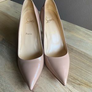 Christian louboutin pigalle 85mm nude patent